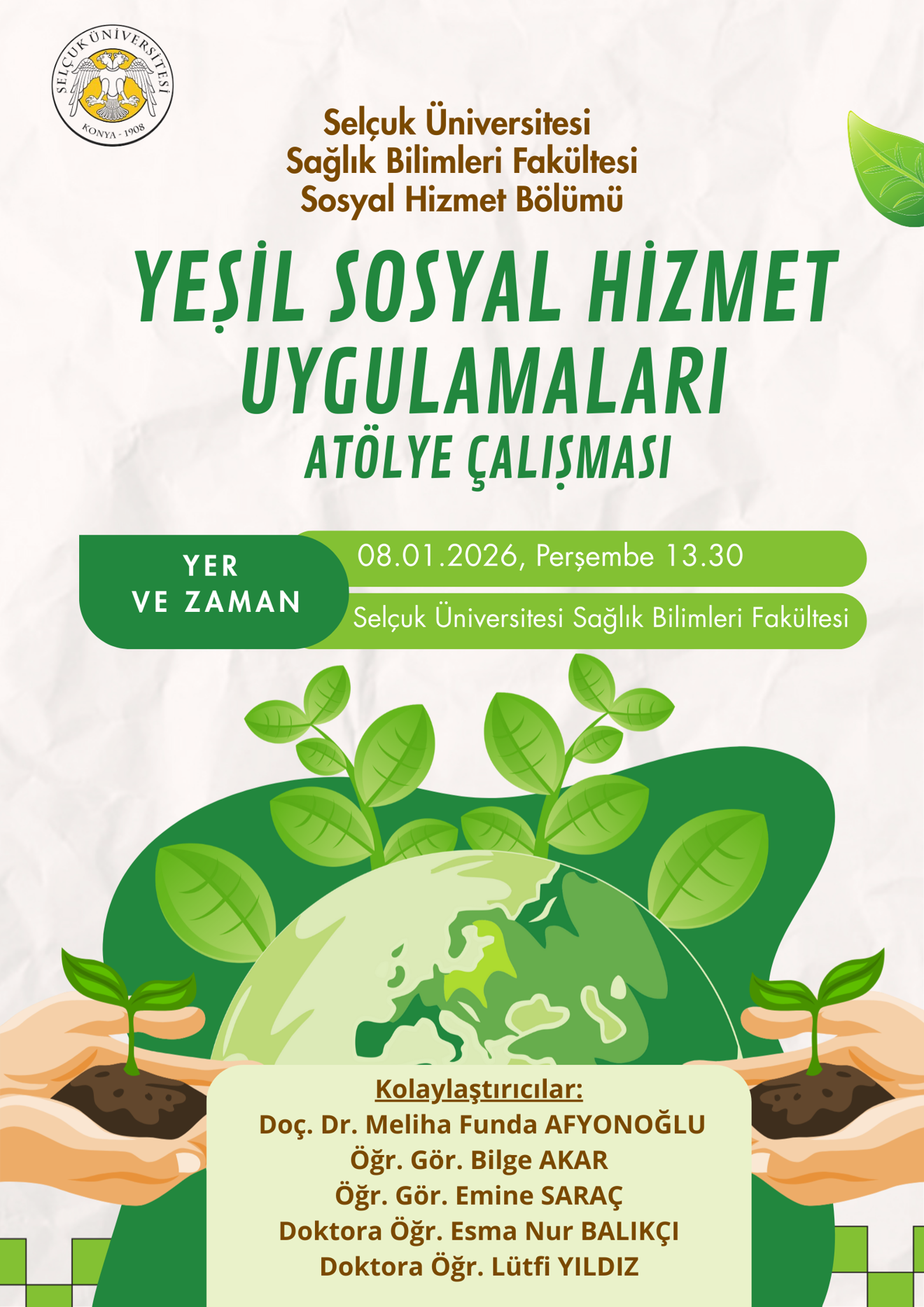 Yeşil Sosyal Hizmet Uygulamaları Atölye Çalışması